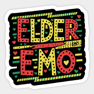 Elder Emo Sticker